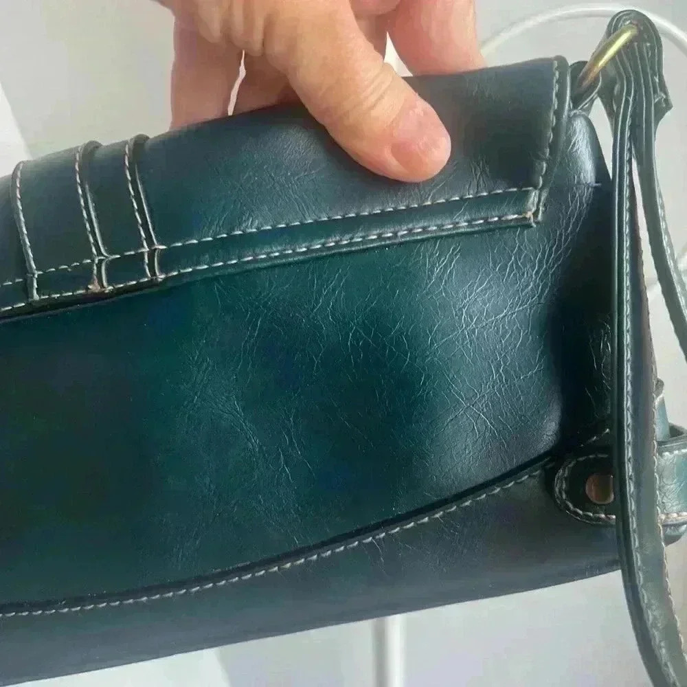 Hunter Green Wristlet Bag - Picture 11 of 12